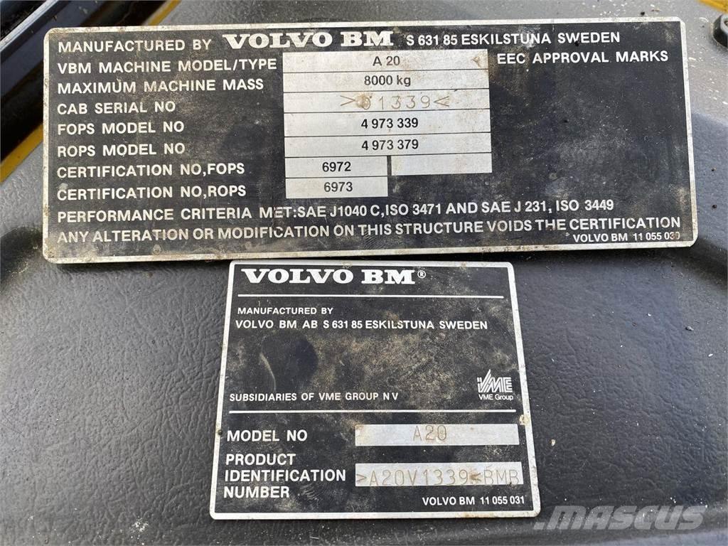 Volvo A20 Site Dumpers