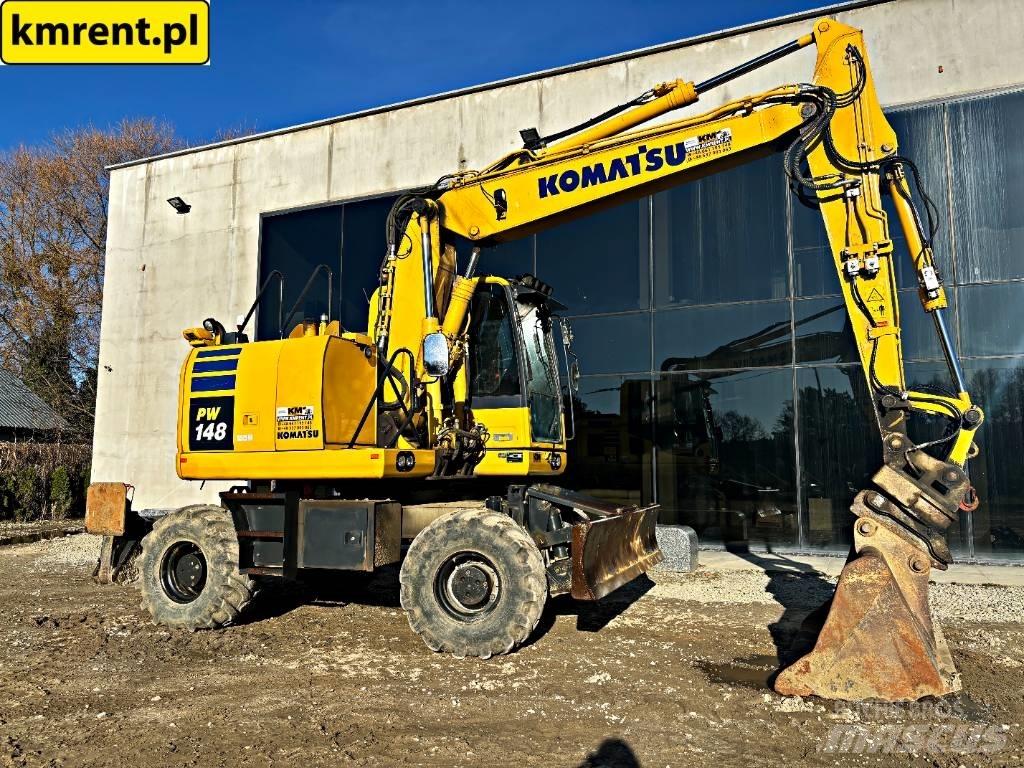 Komatsu PW 148 Wheeled Excavators