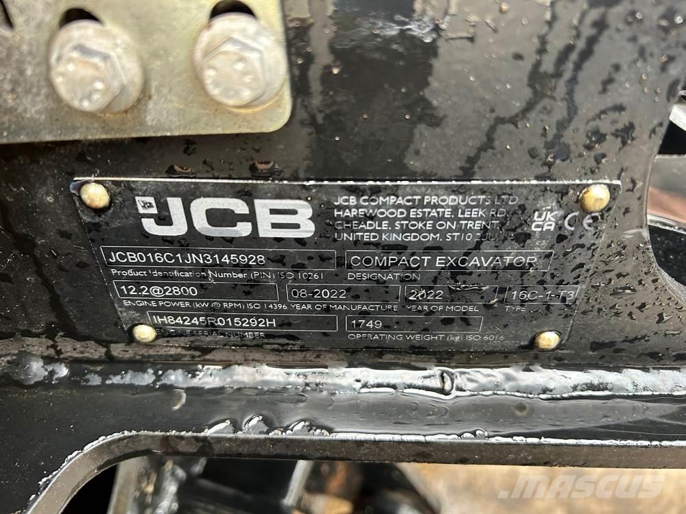 JCB 16C-1 Mini Excavators <7t (Mini Diggers)