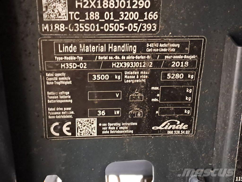 Linde H35D-02 Diesel Forklifts