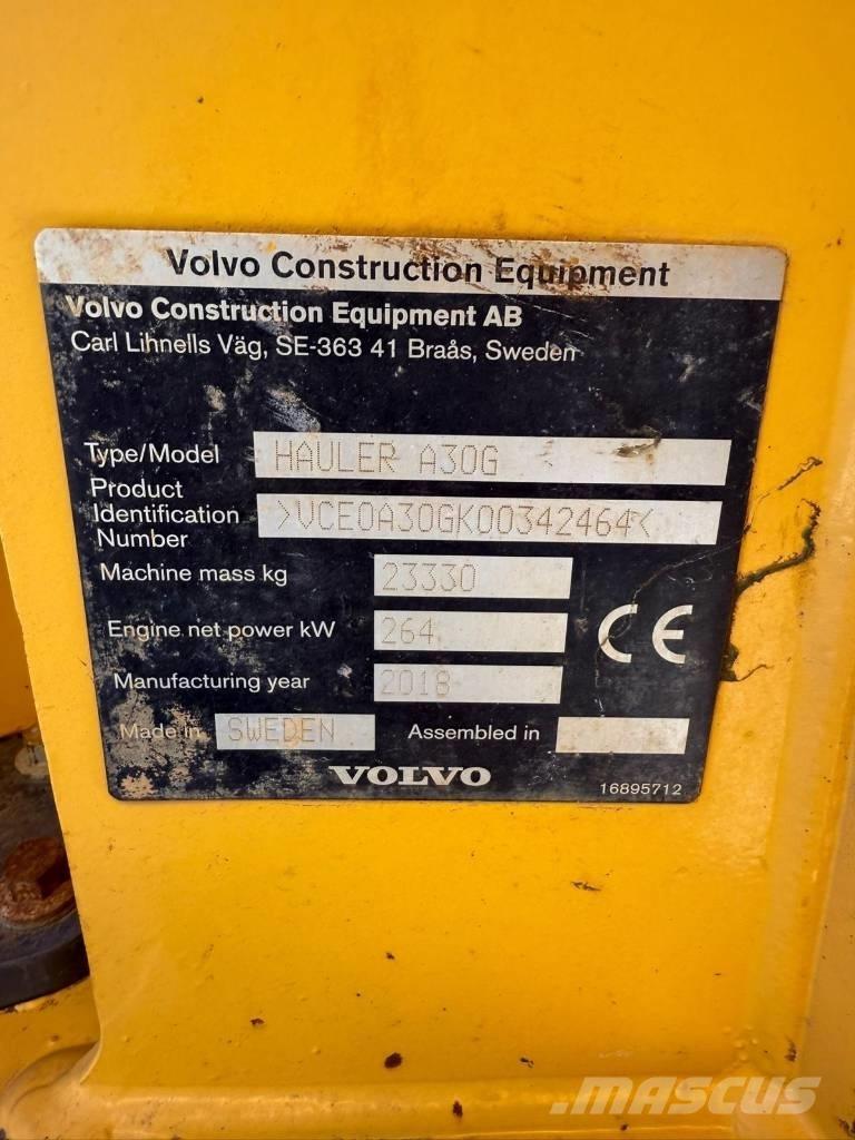 Volvo A 30 G Articulated Dump Trucks (ADTs)