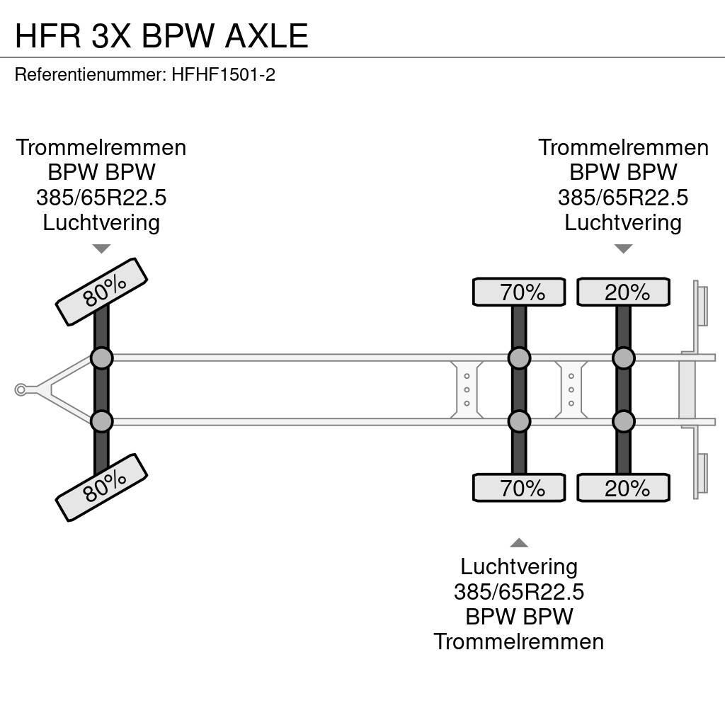 HFR 3X BPW AXLE Flatbed Trailers