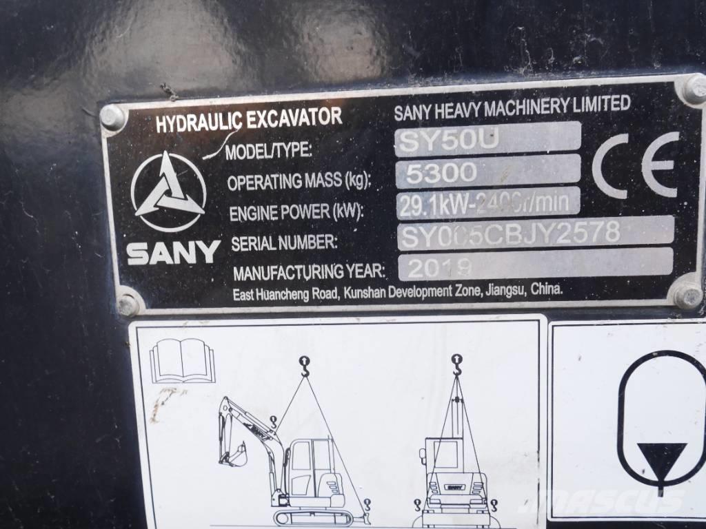 Sany SY 50 U Mini Excavators <7t (Mini Diggers)
