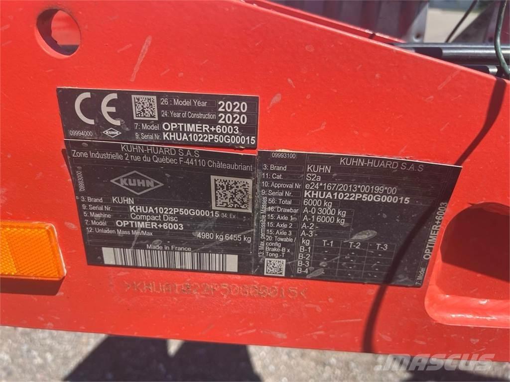 Kuhn Optimer + 6003 Farm Equipment - Others