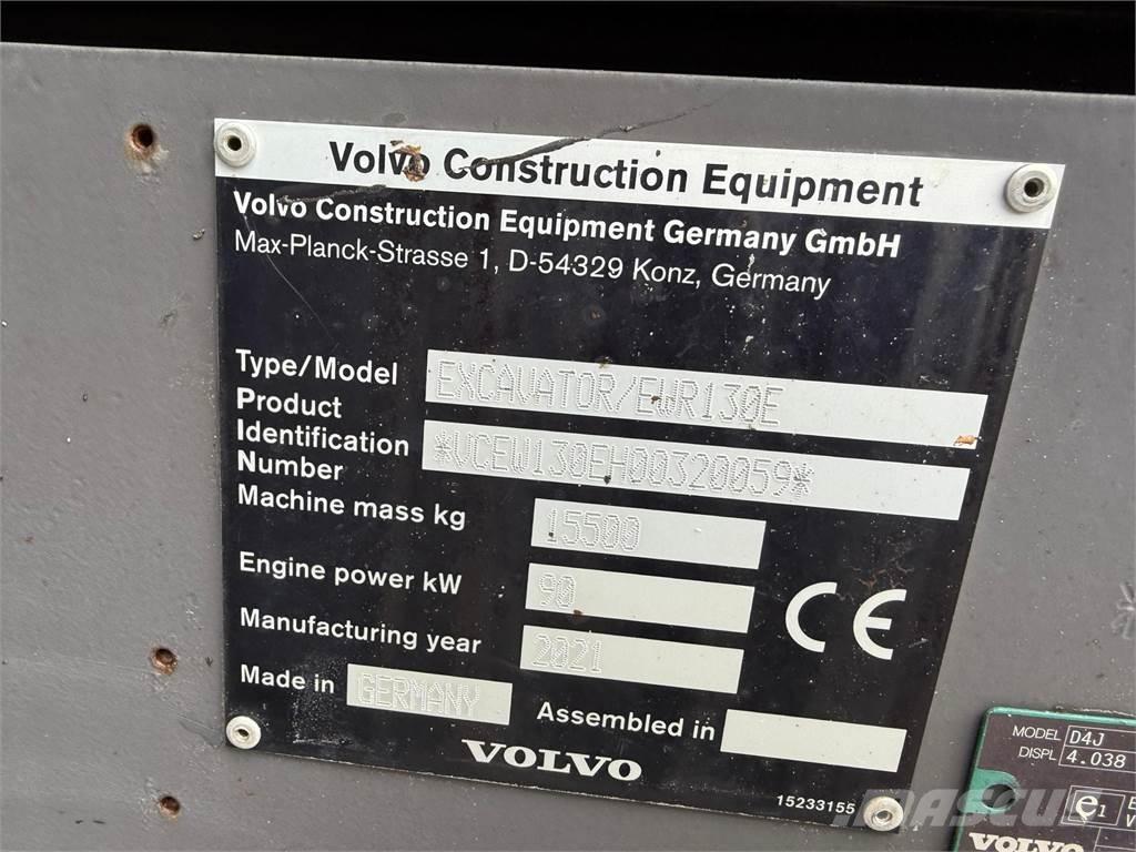 Volvo EWR130E Wheeled Excavators