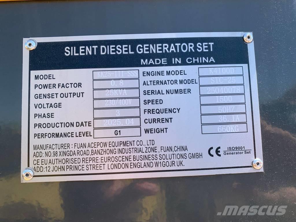 Kawakenki KK25 Diesel Generators