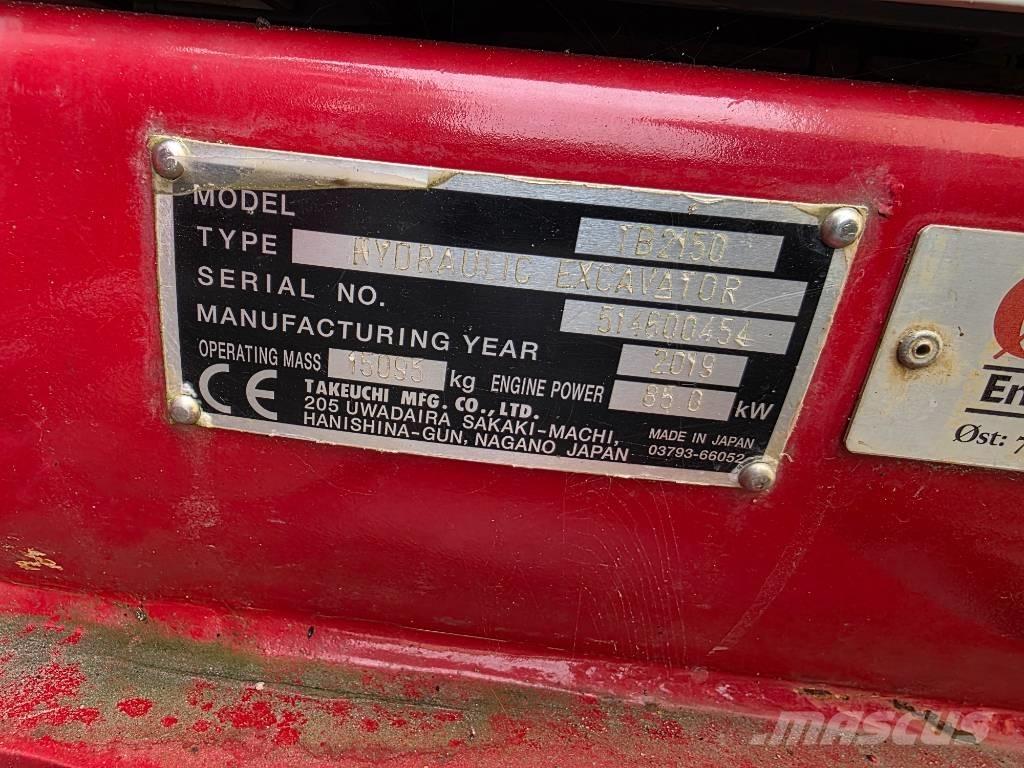 Takeuchi TB 2150 Crawler Excavators
