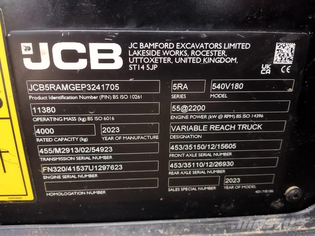 JCB 540.180 Telescopic Handlers
