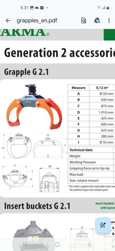 Farma 0,12 koura Grapples/Grapple Trucks