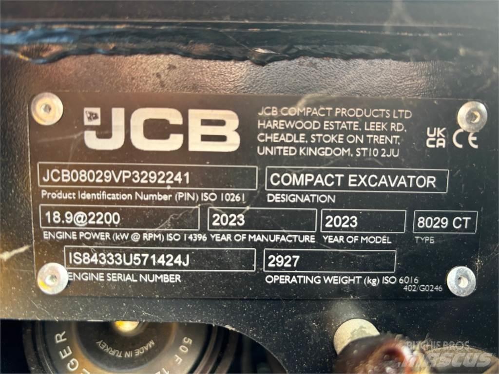 JCB 8029CTS Mini Excavators <7t (Mini Diggers)