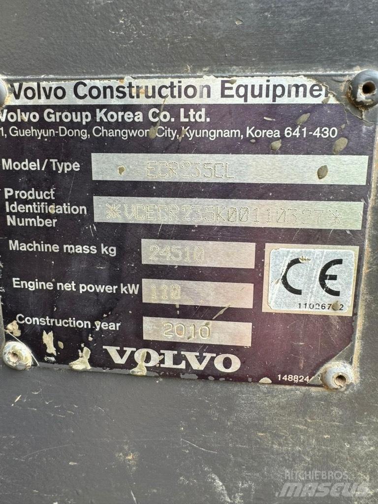 Volvo ECR 235 C L Crawler Excavators