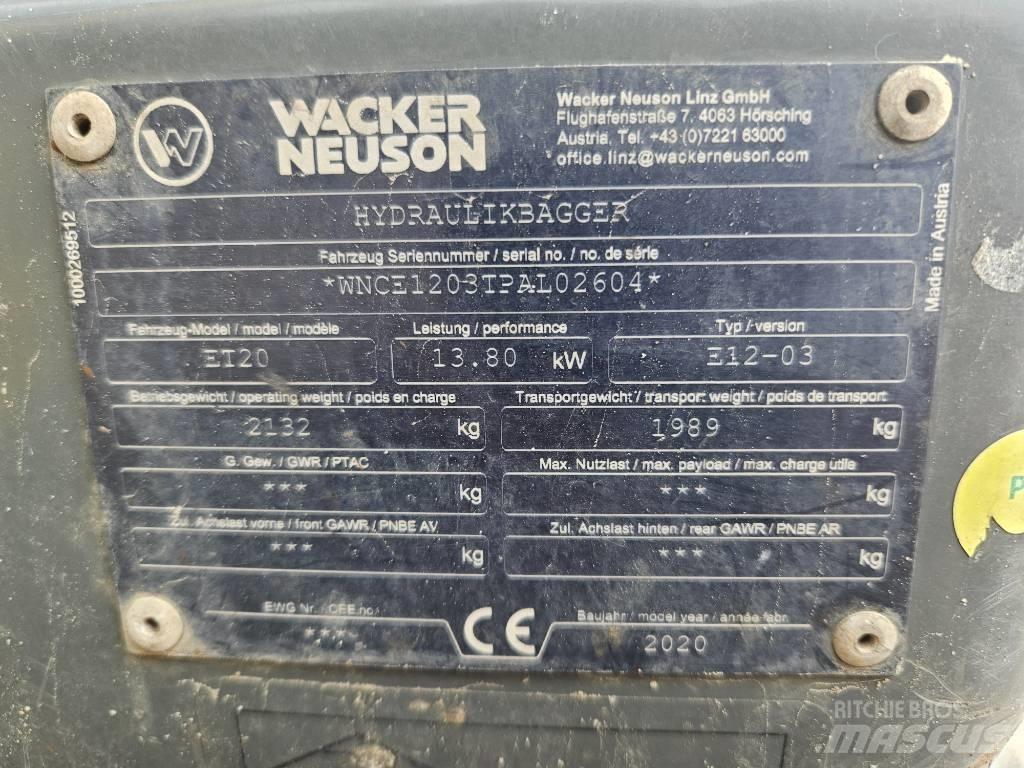 Wacker Neuson ET 20 Mini Excavators <7t (Mini Diggers)