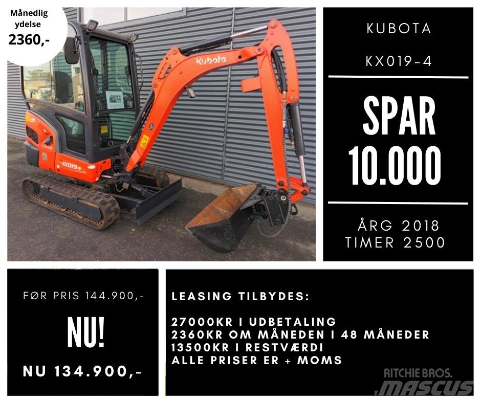 Kubota kx019-4 Mini Excavators <7t (Mini Diggers)