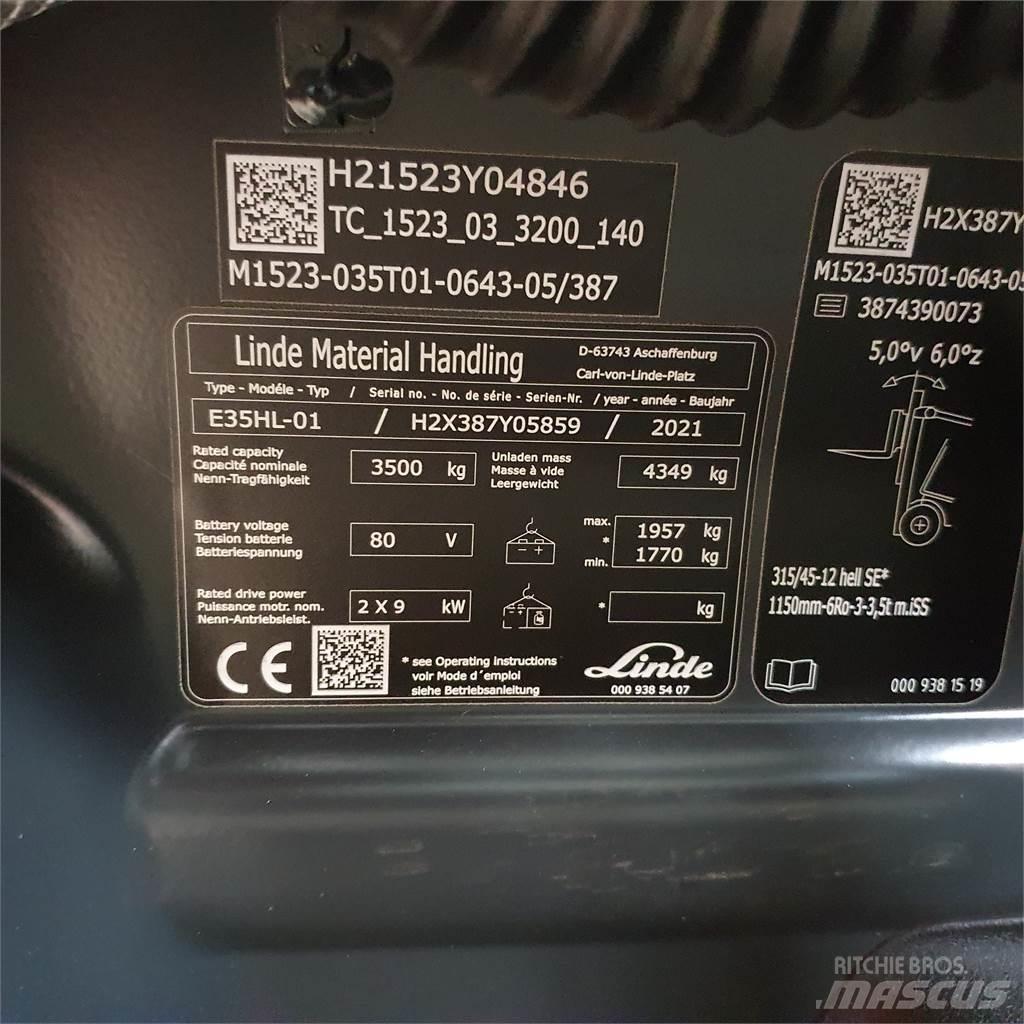 Linde E35HL Electric Forklifts