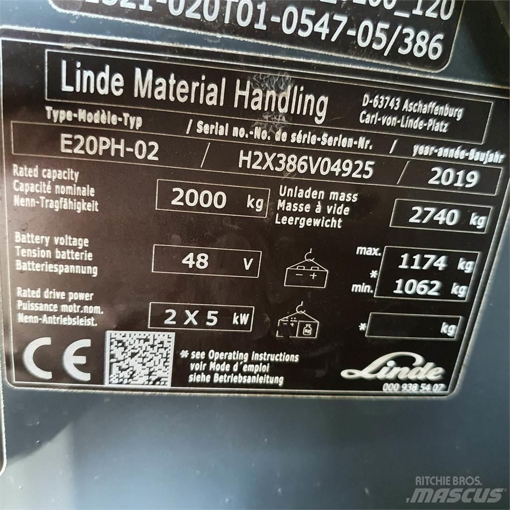 Linde E20PH Electric Forklifts