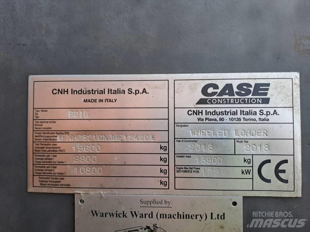 CASE 821GXR Wheel Loaders