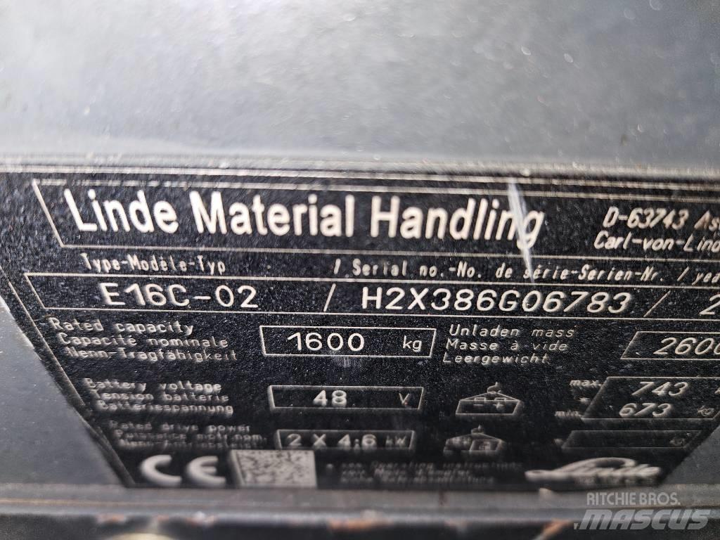 Linde E16C Electric Forklifts