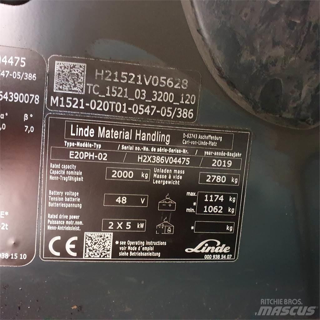 Linde E20PH Electric Forklifts