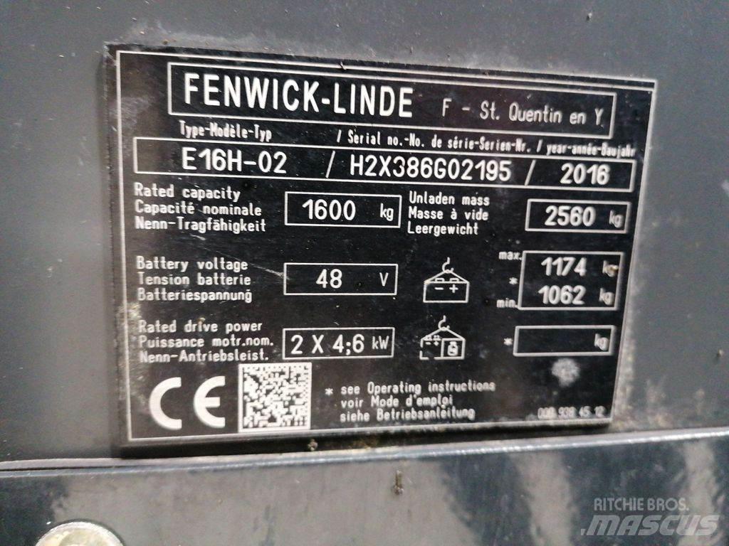 Linde E16H-02 Electric Forklifts