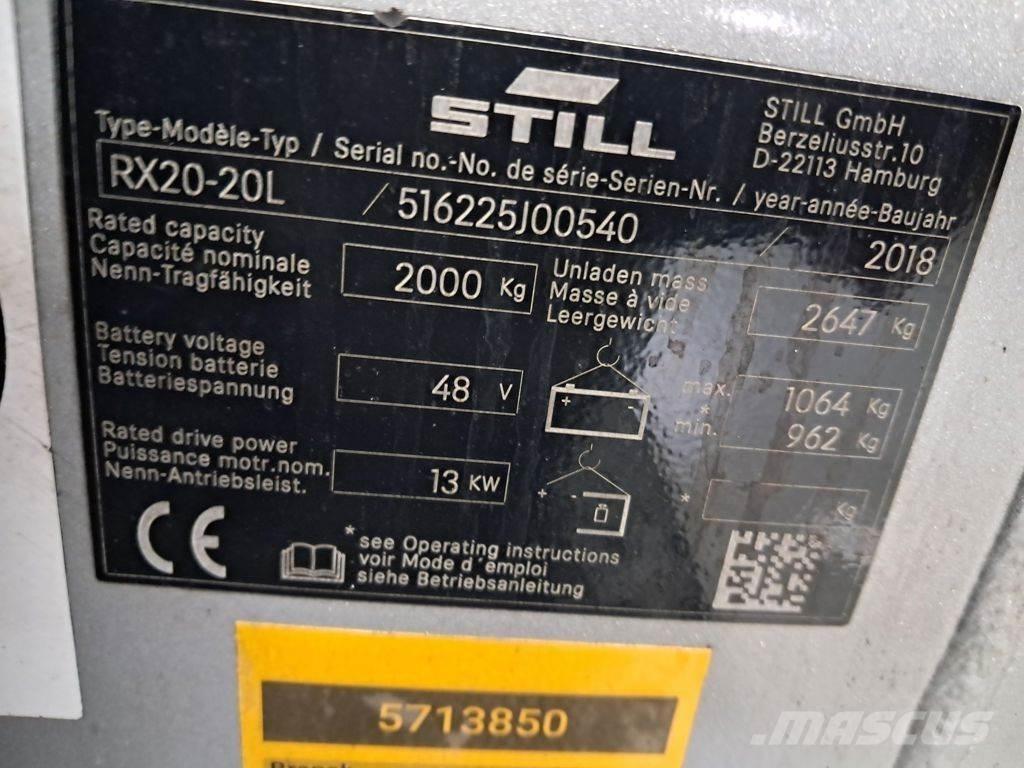 Still RX20-20L Electric Forklifts