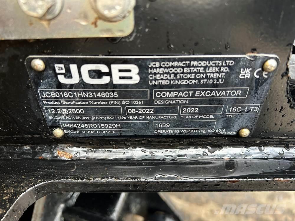JCB 16C-1 Mini Excavators <7t (Mini Diggers)