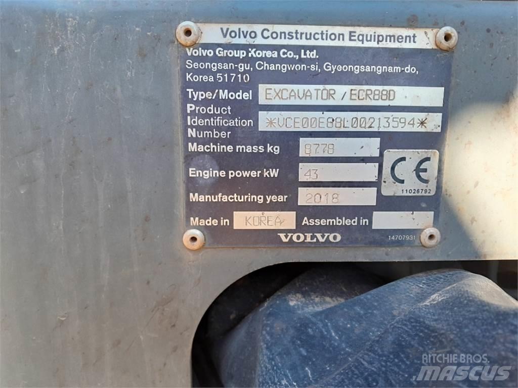 Volvo ECR88 Mini Excavators <7t (Mini Diggers)