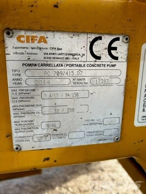 Cifa PC 709 / 415 D7 Concrete Pumps
