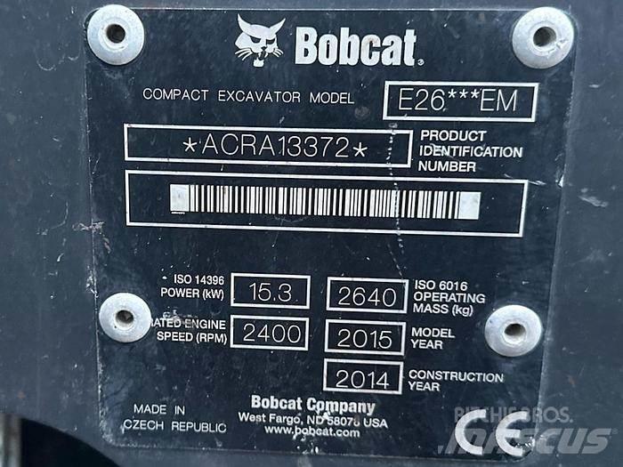 Bobcat E26 Mini Excavators <7t (Mini Diggers)