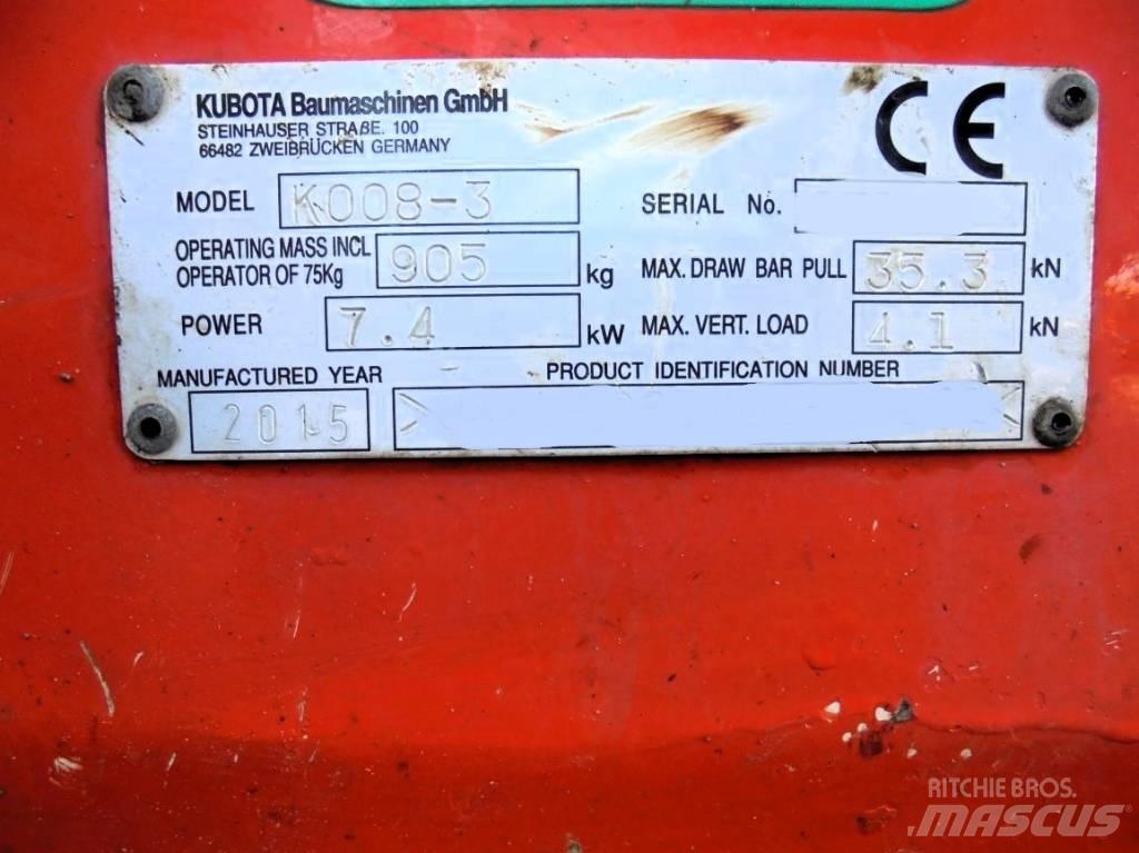 Kubota K 008-3 Mini Excavators <7t (Mini Diggers)