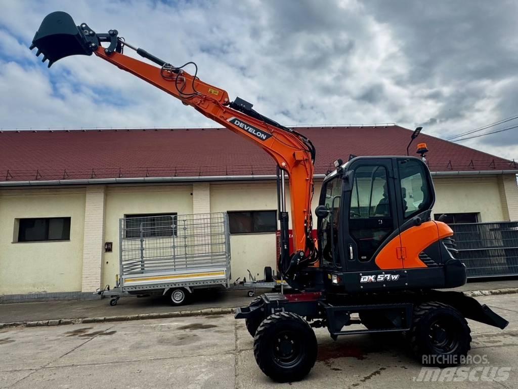 Develon DX 57 W-7 Wheeled Excavators