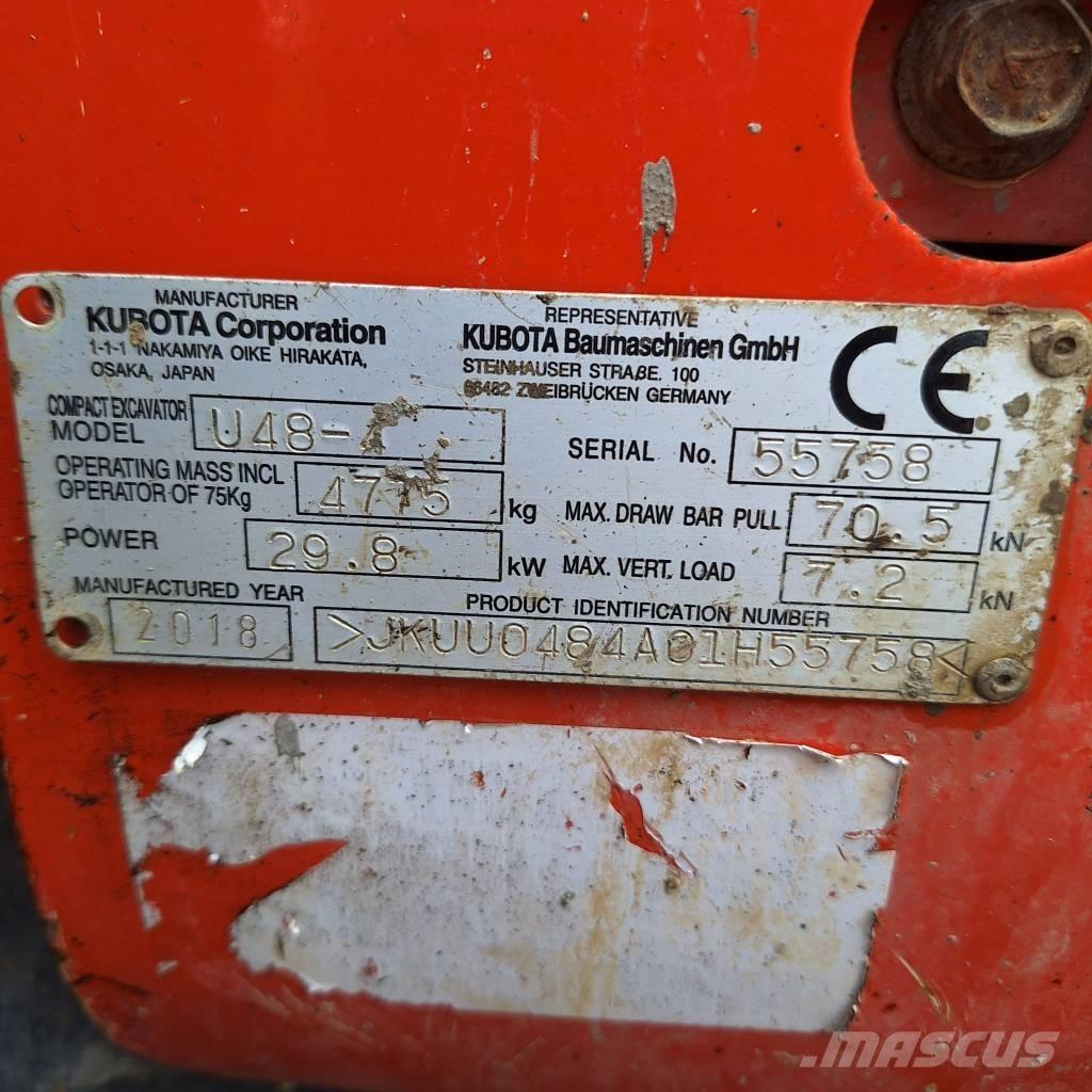 Kubota U 48-4 Mini Excavators <7t (Mini Diggers)