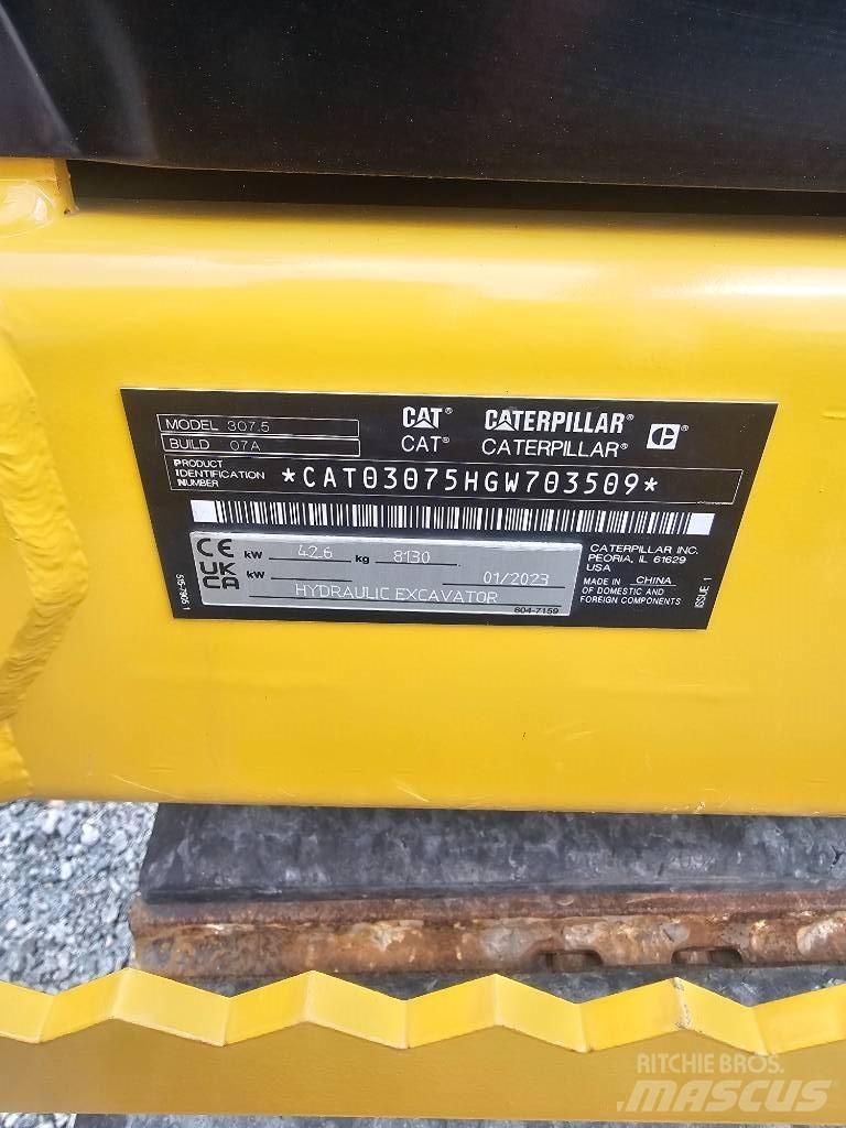 CAT 307.5 Mini excavators  7t - 12t