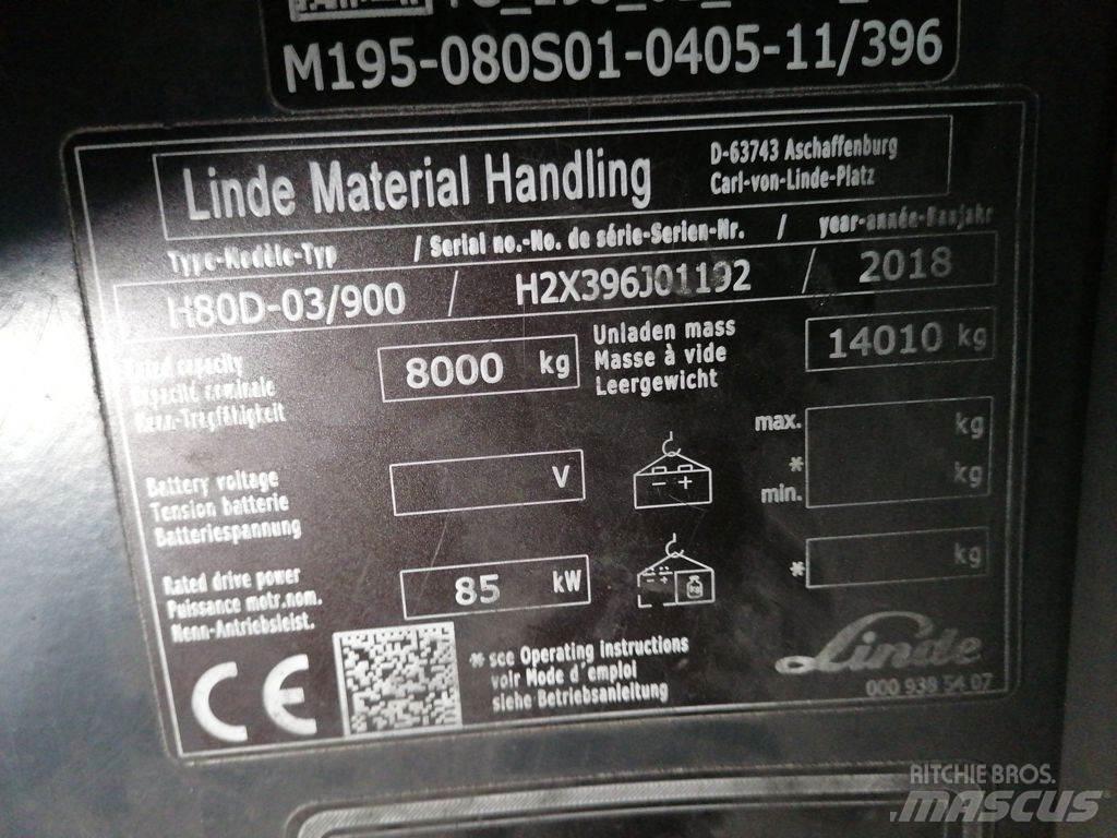 Linde H80D-03/900 Diesel Forklifts