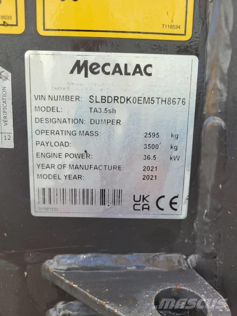 Mecalac TA 3.5 Site Dumpers