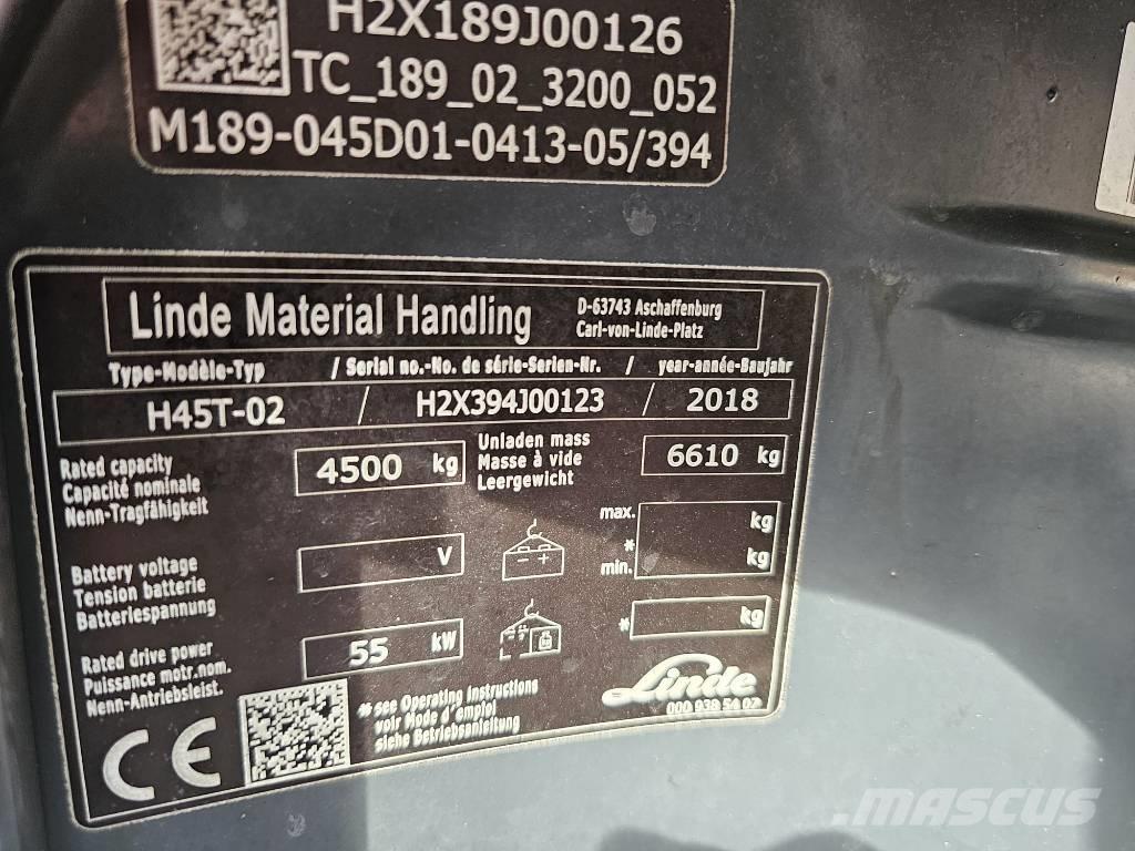 Linde H45T-02 LPG trucks