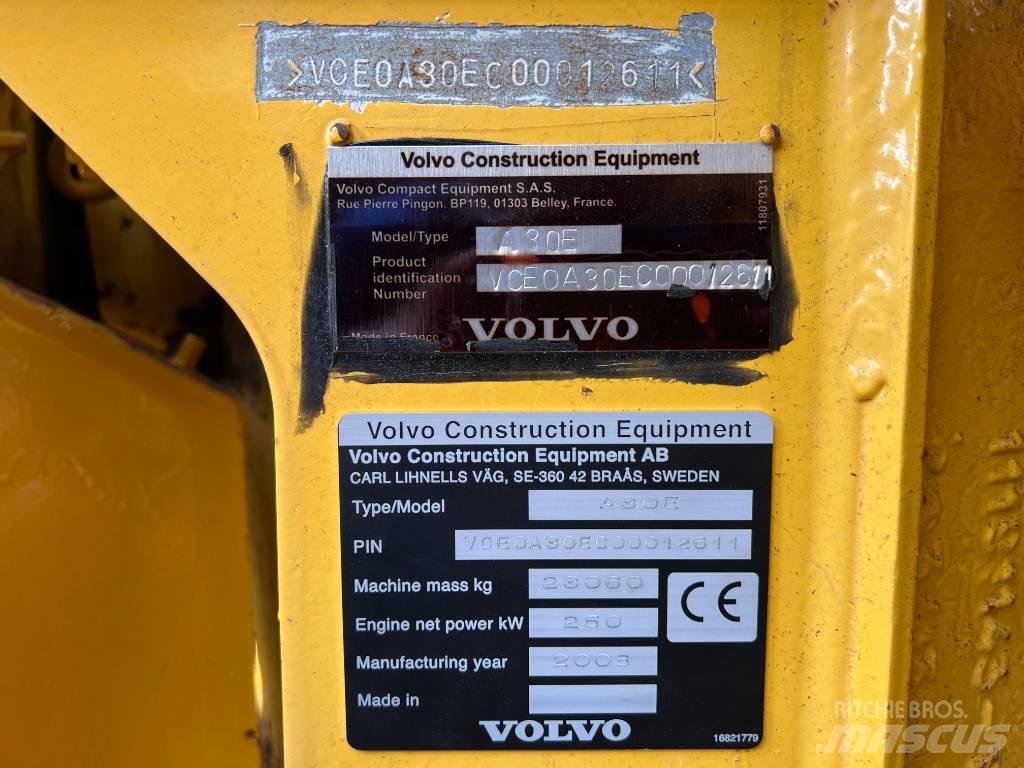 Volvo A 30 E Articulated Dump Trucks (ADTs)
