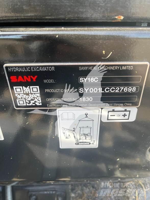 Sany SY16C Mini Excavators <7t (Mini Diggers)
