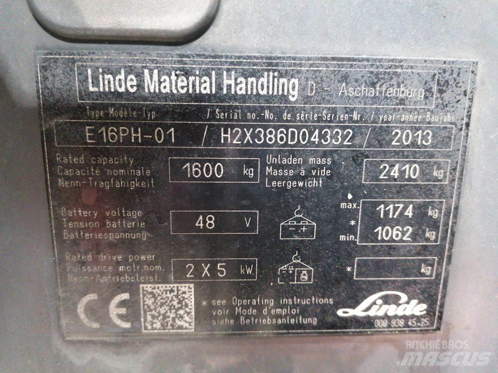 Linde E16PH-01 Electric Forklifts