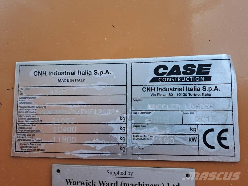 CASE 921FXR Wheel Loaders