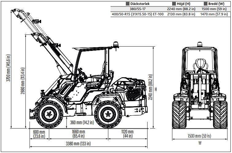Multione 11.9 K Telescopic Handlers
