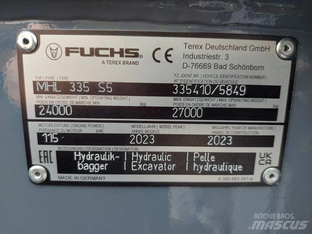 Fuchs MHL335F Waste / Industry Handlers