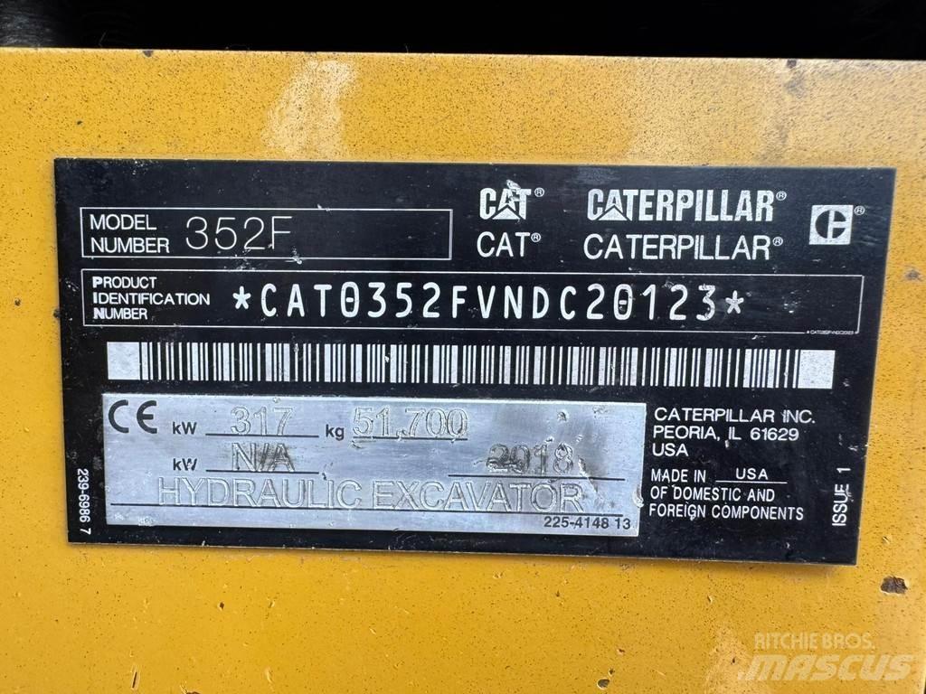 CAT 352F Special excavators