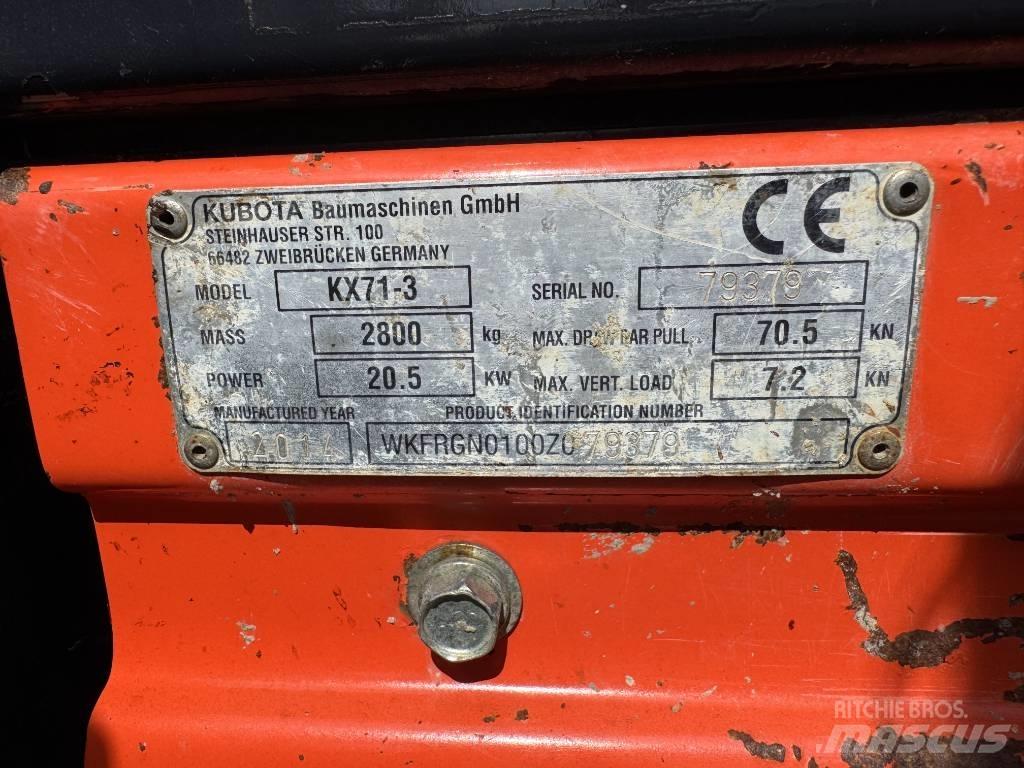 Kubota KX 71-3 Mini Excavators <7t (Mini Diggers)