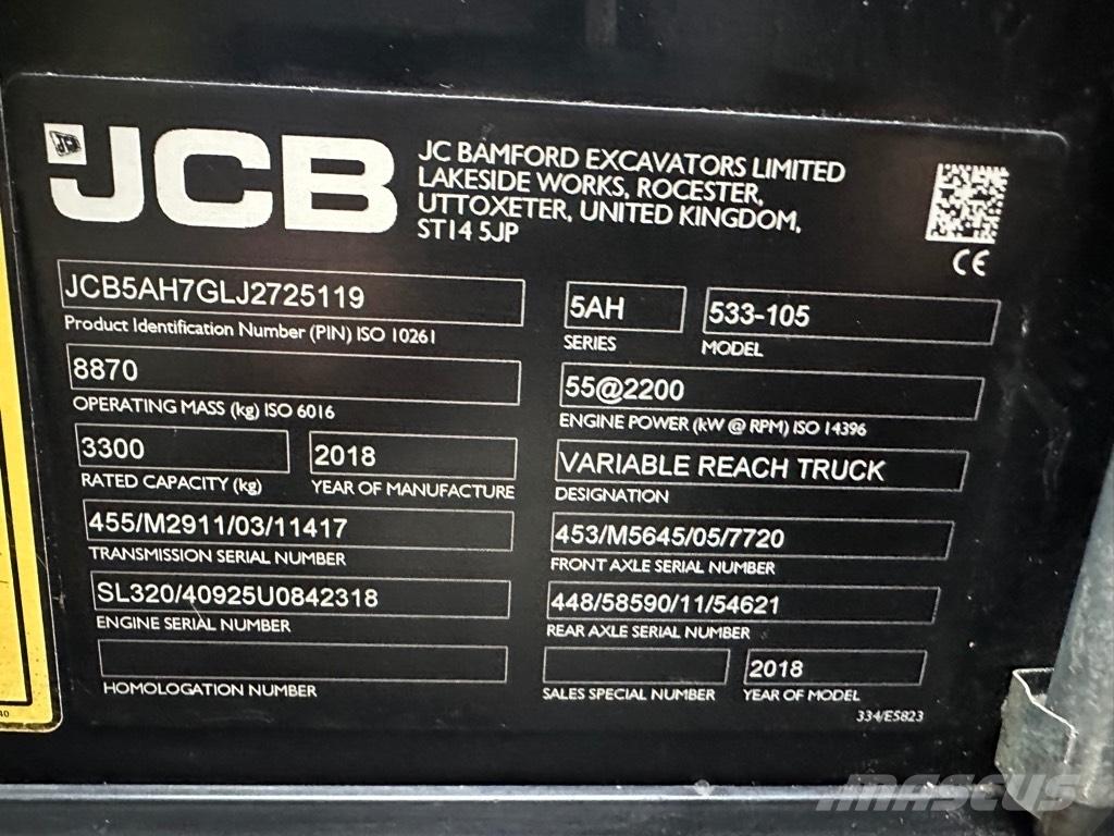 JCB 533-105 Telescopic Handlers