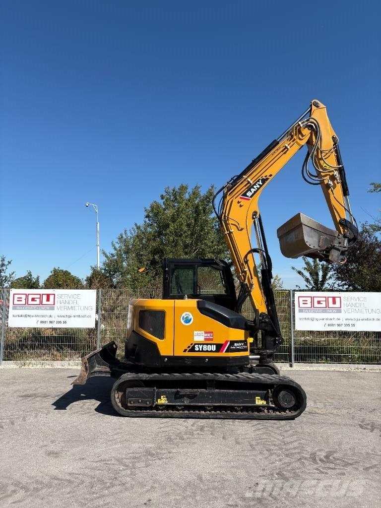 Sany SY 80 U Mini excavators  7t - 12t