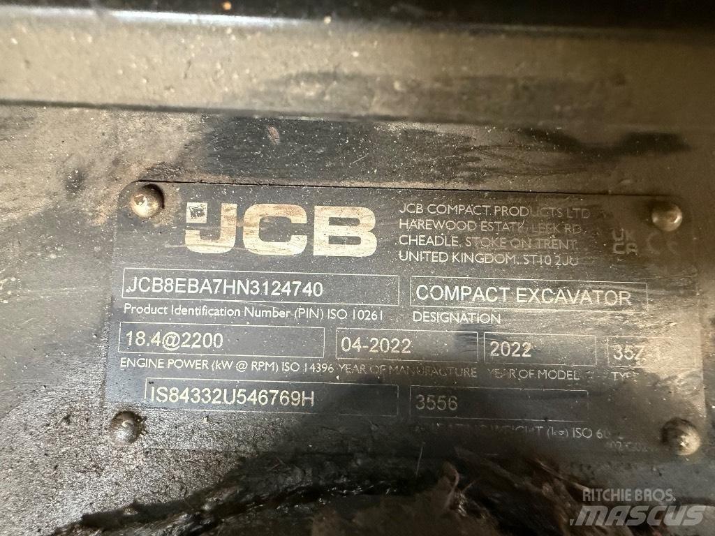 JCB 35Z-1 Mini Excavators <7t (Mini Diggers)