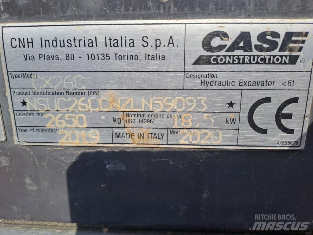 CASE CX 26 C Mini Excavators <7t (Mini Diggers)