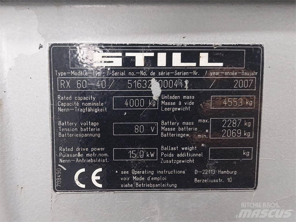 Still RX60 40 Electric Forklifts