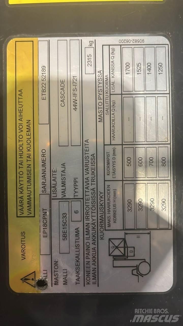  CMTPE Electric Forklifts