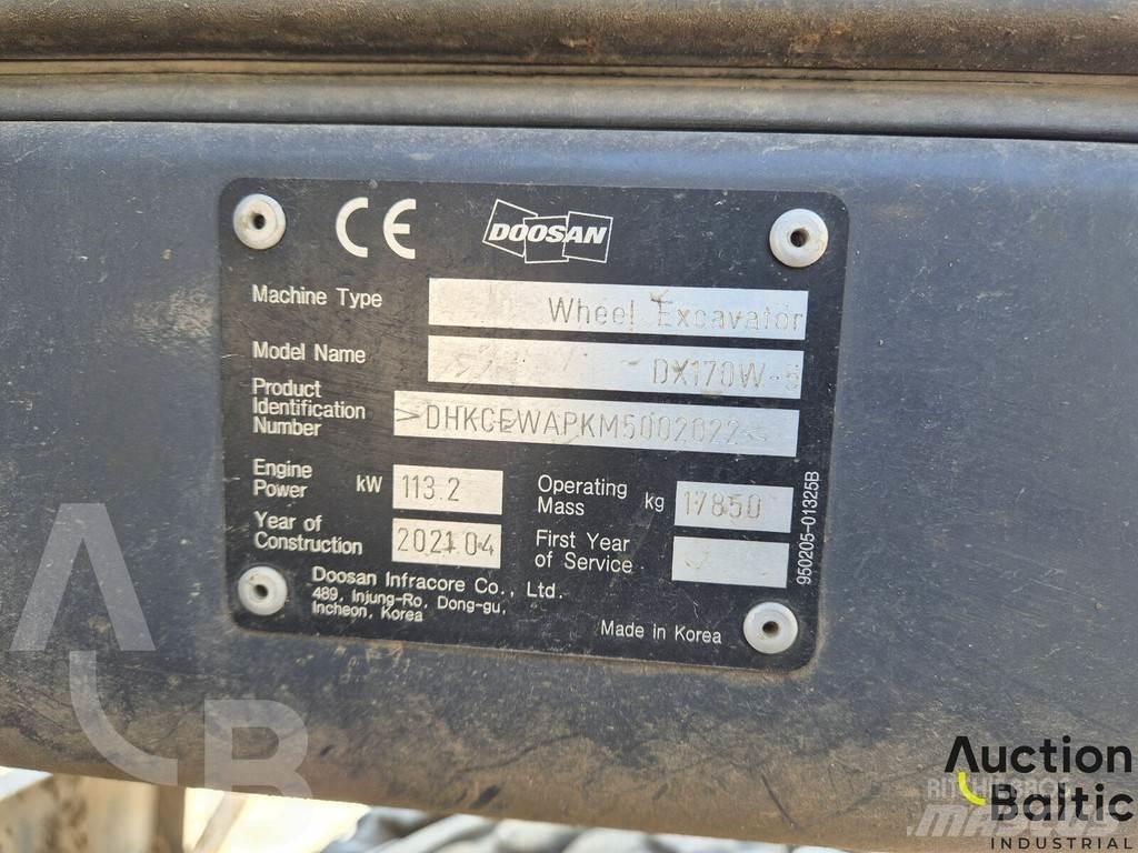 Doosan DX 170 W-5 Wheeled Excavators